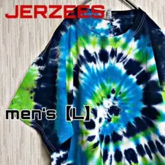 C942【JERZEES】半袖タイダイTシャツ【L】総柄