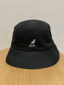 KANGOL TROPIC LAHINCH カンゴール トロピック ラヒンチ メッシュキャップ バケットハット 帽子 LARGE Black 黒ワンポイントロゴ