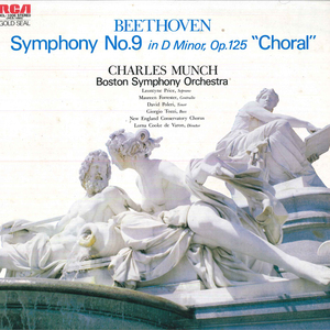 LP Charles Munch, Boston Symphony ORCHESTRA Beethoven Symphony No.9 In D Minor Op.125 Choral RCL1006 RCA /00260