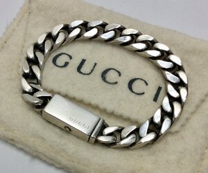 GUCCI グッチ SV925 喜平 チェーン ブレスレット サイズ17 重量：約37.8ｇ 　K1117