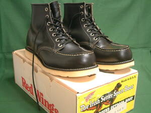 廃盤! 90’s 箱付 7 1/2E 8179 犬タグ Red Wing Shoes Irish Setter Boot Made in USA /検 8130 モックトゥ
