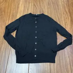 UNIQLO カーディガン　黒　M レディース pure new wool