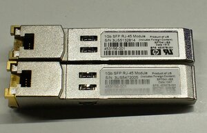 クリックポスト 2本セット HP 453156-001 1Gb SFP RJ-45 モジュール トランシーバ ネットワーク スイッチ HUB S111007