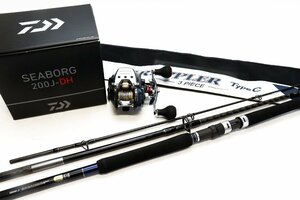 釣り竿など釣り用品おまとめ シマノ SHIMANO 21グラップラTC S80M-3,DAIWA 電動リール 20シーボーグ 200J-DH◆おたからや【x-B12403】