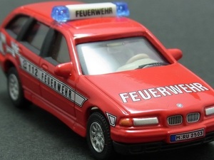 ★★日曜夜★ルース★BMW 325I TOURING★FEUERWEHR★CARARAMA★HONGWELL★1/72