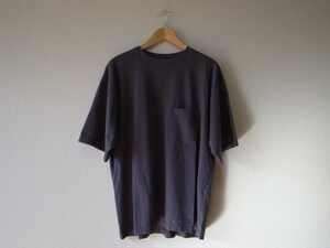 ★30分使用 美品 Dhal ダル(1027) 2024SS Cutsew Short Sleeve Charcoal チャコール Tシャツ サイズ1