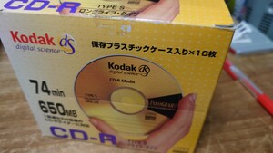 Kodak CD-R650M CD-R74S 金反射　未使用10枚