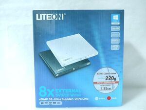 【未開封品】LITEON 「8x」EXTERNAL DVD/CD Writer 外付け DVD/CD ドライブ USB スリム 220g