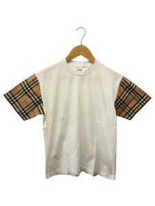 BURBERRY LONDON◆半袖カットソー/XXS/コットン/WHT/無地/8042716