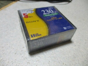 未開封..ソニー SONY MOディスク 230MB 5枚 Windows95/98 日本 5EDM-230CND