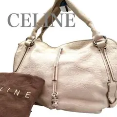 CELINE セリーヌ トートバッグ ハンドバッグ レザー 本革 ベージュ