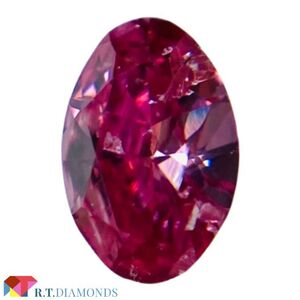 FANCY VIVID PURPLISH PINK 0.22ct OV/RT2887/GIA/CGL