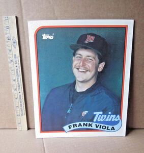 FRANK VIOLA school folder Minnesota Twins baseball 1988 pitcher Duo-Tang & Topps 海外 即決