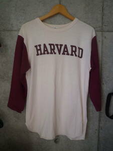 【レア】80s USA製 champion ハーバード HARVARD ベースボールTシャツ ヴィンテージ vintage チャンピオン 70s 90s トリコタグ