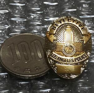LAPD ロサンゼルス市警　ディテクティブ　ピンバッジ