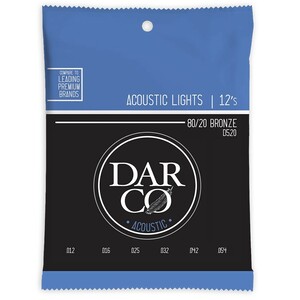 ダルコ 弦 アコギ弦 12-54 Darco D520 Acoustic Bronze Light アコースティックギター弦 ライトゲージ ブロンズ