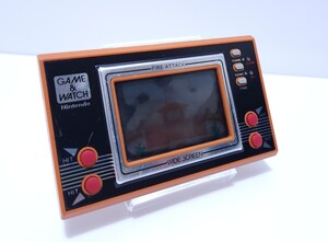 NINTENDO 動作品 GAME WATCH ID-29　任天堂　ニンテンドー　ゲームウォッチ　FIRE ATTACK レトロゲーム 希少品(H-106)