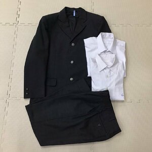 OS759-1 (中古) 神奈川県 橋本高校 男子学生服 上下4点セット /S/L/175/W73/ブレザー/シャツ/ズボン/夏用/冬用/制服/学生服/卒業生品