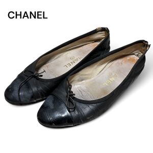 CHANEL シャネル リボン パンプス 37