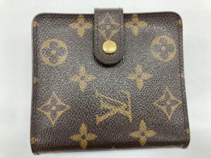 LOUIS VUITTON ルイヴィトン 財布 モノグラム コンパクトジップ M61667 MI0063 箱付き【DAARE026】