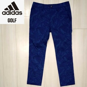 美品 adipure アディダス ゴルフ 9分丈パンツ M レディース ストレッチ 春夏用 ボトムス ハーフパンツ adidas GOLF