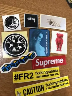 ヒステリックグラマー&FR2&KAWS &stussyステッカーセット2