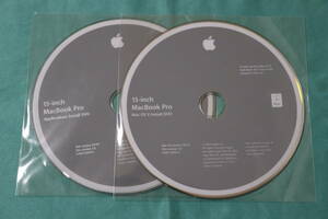 MacBookPro 15インチ MB985J/A 付属 OS X 10.5.6　2枚組み