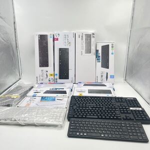 10-3 キーボード まとめ PC周辺機器 無線 有線 Bluetooth 軽量 薄型 切替対応ワイヤレスキーボード等 動作未確認