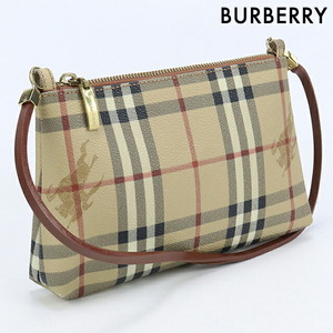 1/12はさらに+11倍 中古 バーバリー ポーチ ユニセックス ブランド BURBERRY ポーチ PVC ベージュ バッグ