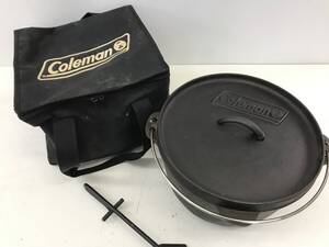 ☆★【USED】 Coleman コールマン ダッチオーブン 12インチ キャンプ アウトドア BBQ アウトドアクッキング 120サイズ