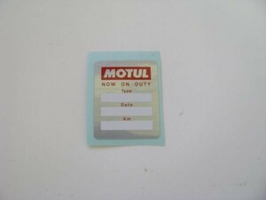 MOTUL 正規品　ステッカー　NOW ON DUTYⅡ　35×28mm　モチュール　新品　送料￥84-