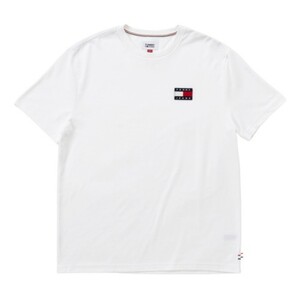 【S】TOMMY トミーヒルフィガー 半袖Tシャツ TOMMY JEANS ALBIE BADGE TEE WHITE