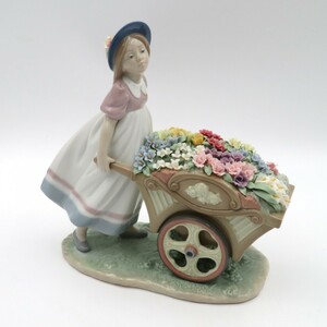 1円〜 Lladro リヤドロ 6521「可愛いお花屋さん」フィギュリン ※同梱不可 y228-2818907【Y商品】