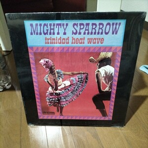 レア未開封　カリプソ輸入盤レコード　マイティ・スパロー　Trinidad Heat Wave Mighty Sparrow Calypso デッドストック LP 盤