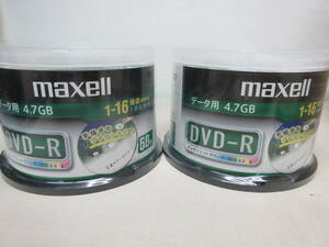 未開封品 DVD-R 2パックセット maxell DR47DWP50SP 4902580516772 　棚と