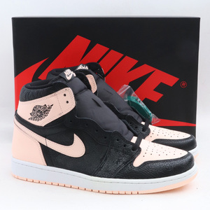 未使用 28cm NIKE AIR JORDAN 1 RETRO HIGH OG CRIMSON TINT ピンク ナイキ エアジョーダン ブラック クリムゾンティント ホワイト