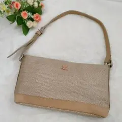 Courreges bag アクセサリーポーチ　ワンショルダー　ベージュ