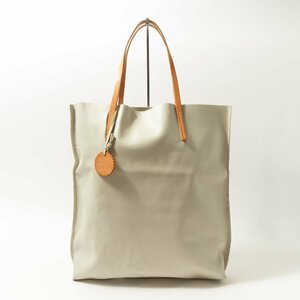 atelier jack gomme ジャックゴム オールレザー トートバッグ アイボリー ベージュ 本革 フランス製 レディース 手さげ シンプル bag 鞄