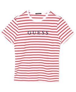 新品未使用　GENERATIONS x GUESS ジェネレーションズｘゲスボーダーロゴ　Ｔシャツ　Mサイズ　レッド/GENERATIONS from EXILE TRIBE