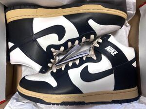 メンズサイズ=28.5cm Nike WMNS Dunk High Black and Sail ダンクハイ ブラック セイル