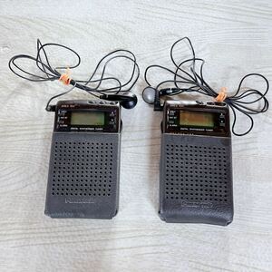 Panasonic パナソニック ポータブルラジオ RF-H565　TV／FM／AM ポケットラジオ　ケース付き　日本製　2つまとめ売り　AREA100 Y