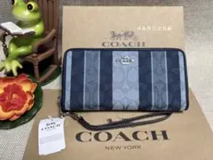 COACH 財布 コーチ 長財布 シグネチャージャカード ジップ財布 レディース