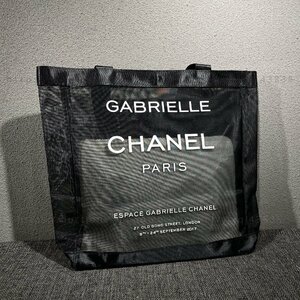 シャネル ノベルティ 非売品 CHANEL VIPギフト トートバッグ メッシュ プールバッグ ガブリエル 大きめ ブランド レディース 黒