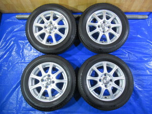 激安即決！weds 13-4B 4H/100 ET45 ＋ BRIDGESTONE 155/65R13 2021年製 ワゴンR ラパン アルト セルボ パレット ミラ T007431