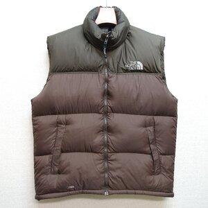 THE NORTH FACE ノースフェイス ヌプシ ダウンベスト 700FP メンズ XLサイズ 正規品 ブラウン D8348