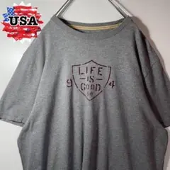 【アメリカ古着❗️】90s ライフイズグッド染めプリントTシャツXLビッグサイズ