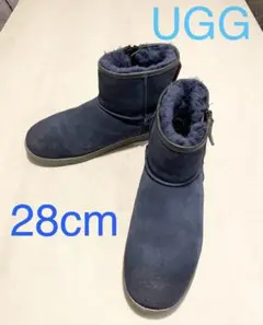 UGG 28cm ムートンブーツ ネイビー アグ