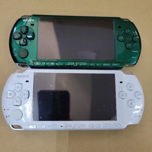 178。 PSP-3000 プレーステーションポータブル 2台 ジャンク 動作確認未/初期化未 ソニー