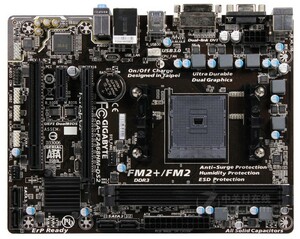 美品 GIGABYTE GA-F2A68HM-DS2 マザーボード AMD A68H Socket FM2+ AMD A10/A8/A6/A4/Athlon 対応 MicroATX DDR3