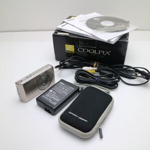 超美品 COOLPIX S520 ライトブロンズ 即日発送 Nikon デジカメ デジタルカメラ 本体 あすつく 土日祝発送OK